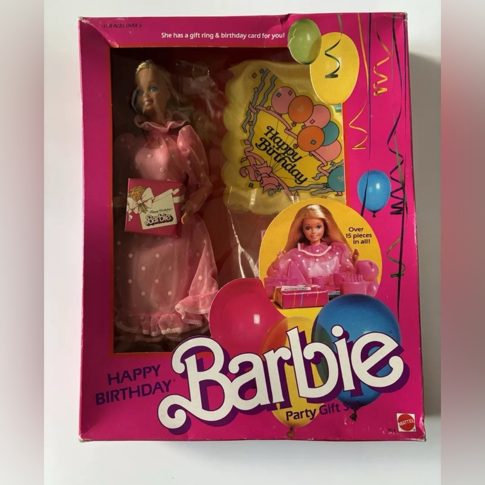 Mattel Vintage Department Store Happy Birthday Party Barbie Giftset- New In Box